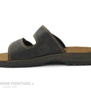 Meilleure affaire ? Inblu TG18WK25 – Mule Homme 2 Brides Velcro – Marron Fonce ? 8