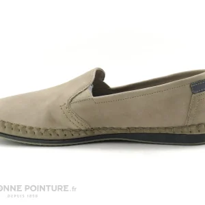 Sortie ? Fluchos BAHAMAS 8264 – Beige Taupe – Mocassin Souple Homme ? 13