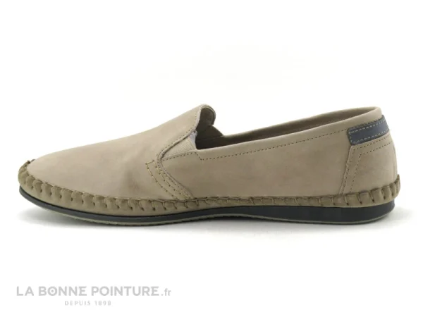 Sortie ? Fluchos BAHAMAS 8264 – Beige Taupe – Mocassin Souple Homme ? 4