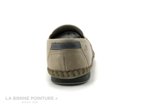 Sortie ? Fluchos BAHAMAS 8264 – Beige Taupe – Mocassin Souple Homme ? 5