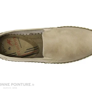 Sortie ? Fluchos BAHAMAS 8264 – Beige Taupe – Mocassin Souple Homme ? 19