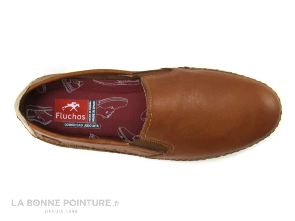 Nouveau ? Homme Fluchos F1174 DORIAN Cuero – Mocassin Souple Cuir Marron ? 7