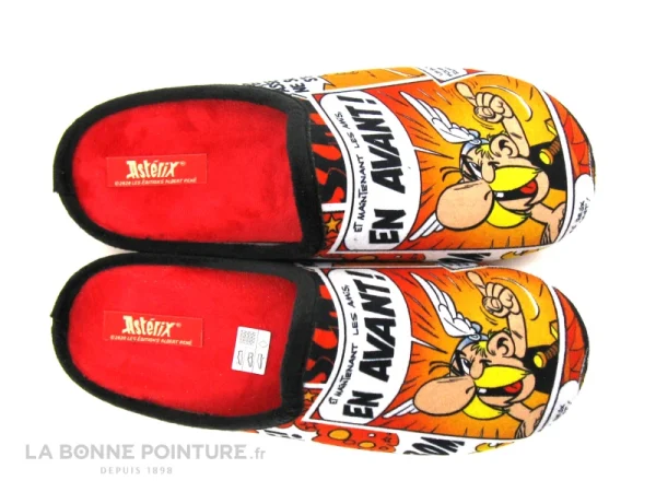 Vente flash ? La Maison De L’Espadrille Maison Espadrille ASTERIX A10H – Rouge – Pantoufle Mule Homme ? 3