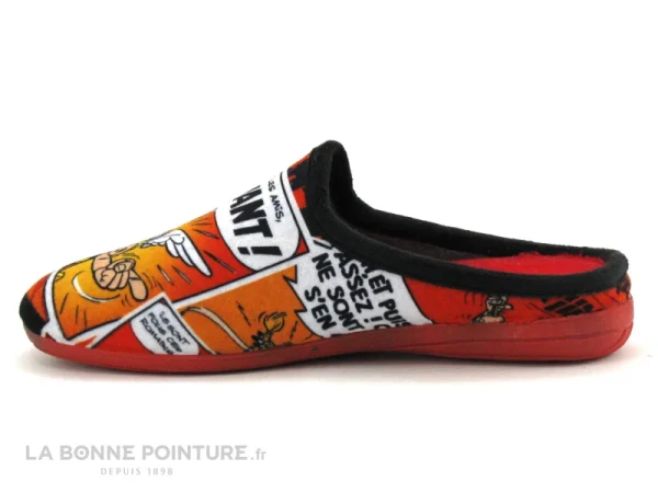 Vente flash ? La Maison De L’Espadrille Maison Espadrille ASTERIX A10H – Rouge – Pantoufle Mule Homme ? 4