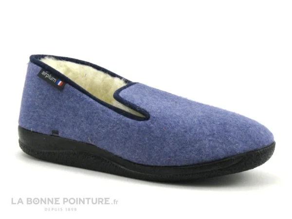 Acheter ❤️ Airplum WECOLO Bleu – Charentaise Homme Interieur Laine ❤️ 1