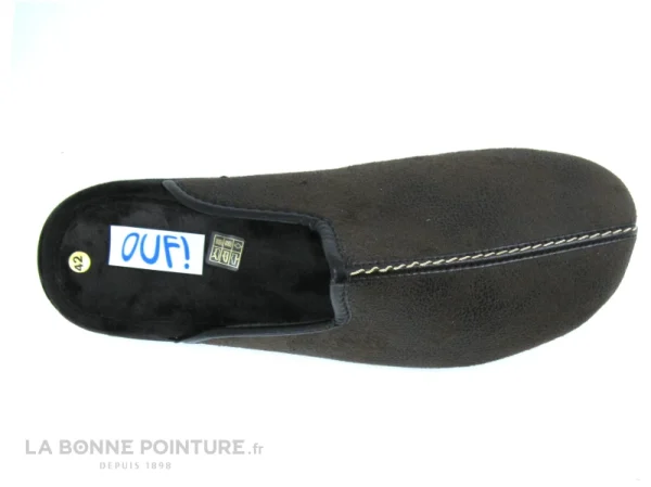 Meilleur prix ? Ouf ! Ouf ABRIESSE Marron – 30441 – Couture Dessus – Pantoufle Mule Homme ❤️ 4