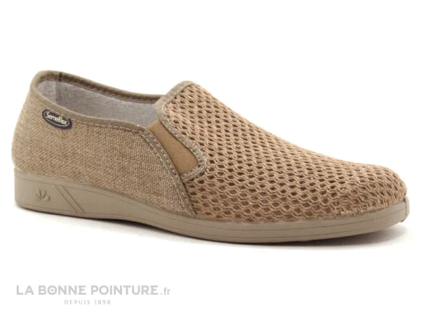 Le moins cher ? Homme Semelflex Cupidon Beige 08002 Thermy Tex Chausson ? 6