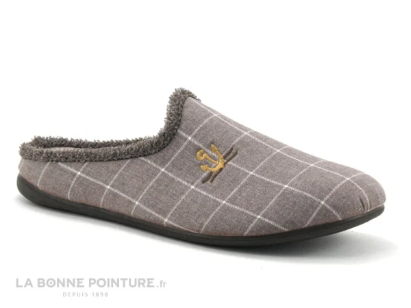 Bon marché ? ZEL’S Zels 8543 Cuero – Pantoufle Mule Homme Marron A Carreaux ? 1