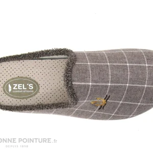 Bon marché ? ZEL’S Zels 8543 Cuero – Pantoufle Mule Homme Marron A Carreaux ? 10