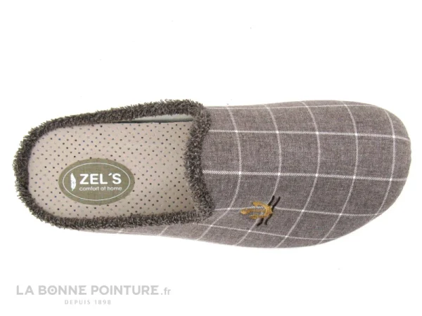 Bon marché ? ZEL’S Zels 8543 Cuero – Pantoufle Mule Homme Marron A Carreaux ? 3