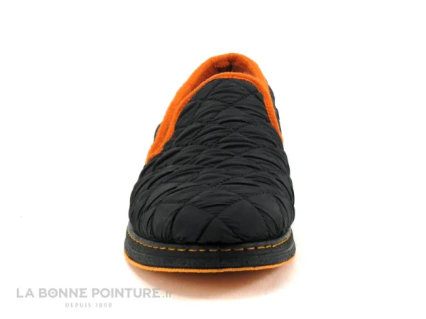 Bon marché ? Semelflex SUPER REMY Noir – Orange – Chausson Homme ? 3